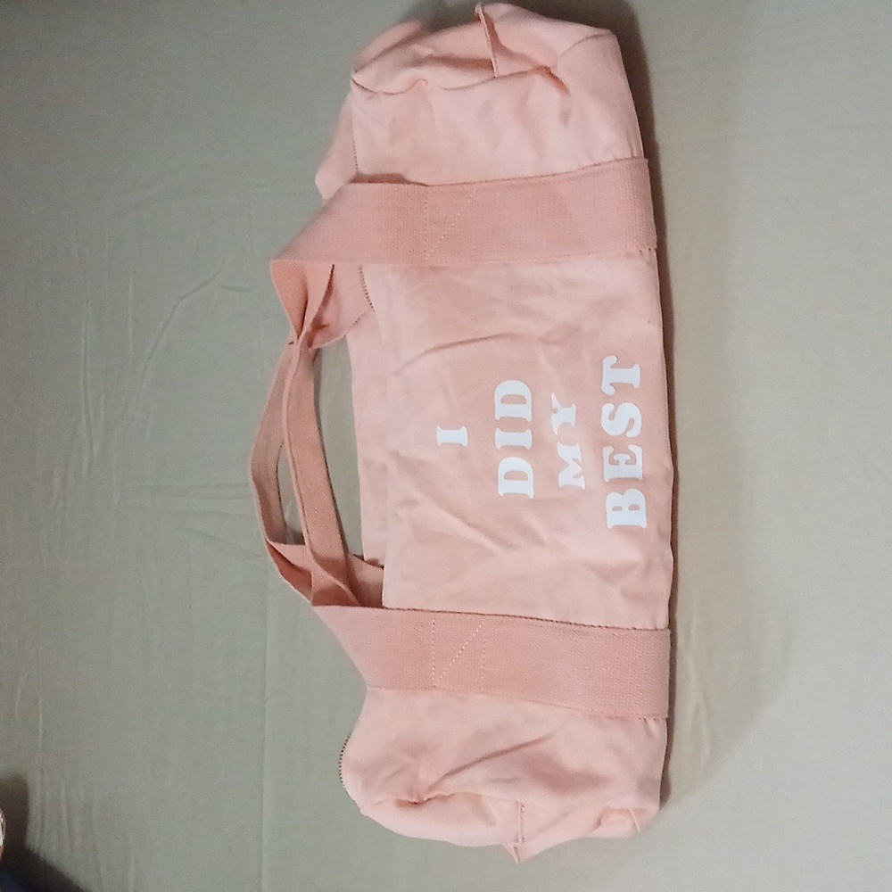 Ban.do I Did My Best Peach Pink Duffel Gym Bag